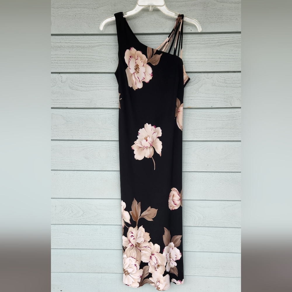 S.L. Fashions One Shoulder Tea or Full Length Dress, Size 10